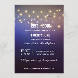 Moderne Lichter Einladung