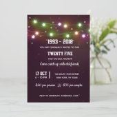 Moderne Lichter Einladung (Stehend Vorderseite)