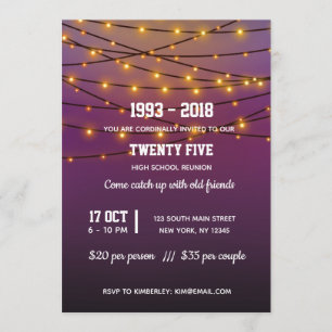 Moderne Lichter Einladung