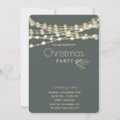 Moderne Lichter für Weihnachtsfeiertage im Unterne Einladung (Vorderseite)