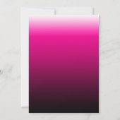 Moderne Lichter Pink Black Sweet 16 Einladung (Rückseite)