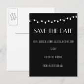 Moderne Lichter speichern die Datumskarten Ankündigungspostkarte (Vorne/Hinten)