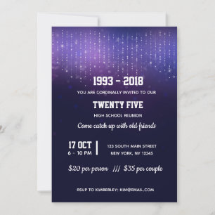 Moderne Lichterketten Einladung