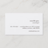 Moderne Lichtfarbe und geometrische Schönheit Gold Visitenkarte (Rückseite)