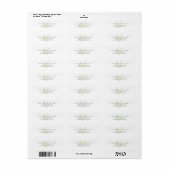 Moderne lichtgrüne Schriftmonogramm (Vorne)