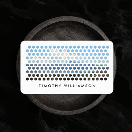 Moderne Lichtkreismuster Visitenkarte