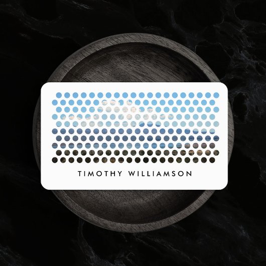 Moderne Lichtkreismuster Visitenkarte