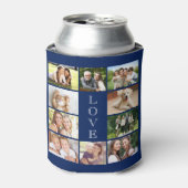 Moderne Liebe 10 Foto Collage Blue Dosenkühler (Kanne Vorderseite)