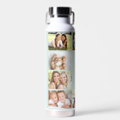 Moderne Liebe 10 Foto Collage Mint Trinkflasche (Vorne)