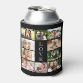 Moderne Liebe 10 FotoCollage Black Dosenkühler (Kanne Vorderseite)