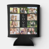 Moderne Liebe 10 FotoCollage Black Dosenkühler (Rückseite)