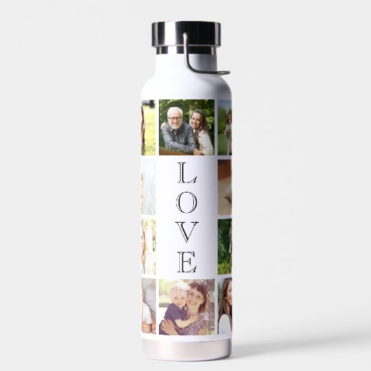 Moderne Liebe 10 FotoCollage Trinkflasche (Links)