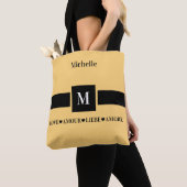 Moderne Liebe Amour Liebe Amore Name und Initiale Tasche (Von Nahem)