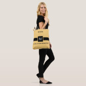 Moderne Liebe Amour Liebe Amore Name und Initiale Tasche (Am Model)