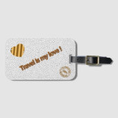 Moderne Liebe aus Hartglas Gepäckanhänger (Vorderseite (Horizontal))