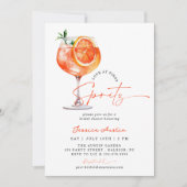 Moderne Liebe bei der ersten Spritz Brautparty Ein Einladung (Vorderseite)