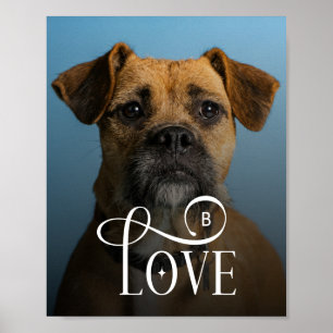Moderne Liebe Benutzerdefinierte Boxer-Hunde Haust Poster
