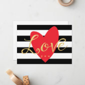 Moderne Liebe - Blank Notizkarte Mitteilungskarte (Vorderseite/Rückseite Beispiel)