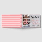 Moderne Liebe - Coral Wedding Gästebuch (Voll)