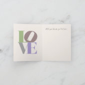 Moderne Liebe Custom Wedding Vielen Dank (Innenseite)