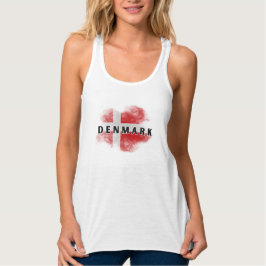 Moderne Liebe Dänemark Flaggen Skandinavien Souven Tank Top