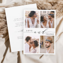 Moderne Liebe & Dank 4 Foto Hochzeit
