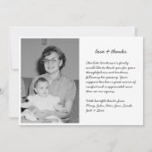 Moderne Liebe & Dank 6-Foto Beerdigung/Beileid Dankeskarte (Rückseite)