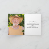 Moderne Liebe & Danke 8-Foto Trauer Beileid (Innenseite)
