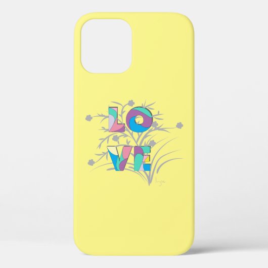 Moderne Liebe Design Lila Case-Mate iPhone Case (Rückseite)