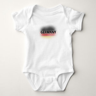 Moderne Liebe Deutschland Flagge Europa Souvenir Baby Strampler