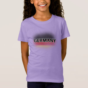 Moderne Liebe Deutschland Flagge Europa Souvenir T-Shirt