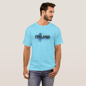 Moderne Liebe Finnland Flaggen Helsinki Souvenir T-Shirt (Vorne ganz)