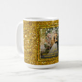 Moderne Liebe Foto Collage Valentinstag Kaffeetasse (Vorderseite Links)