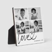 Moderne Liebe FotoCollage Fotoplatte (Vorderseite)