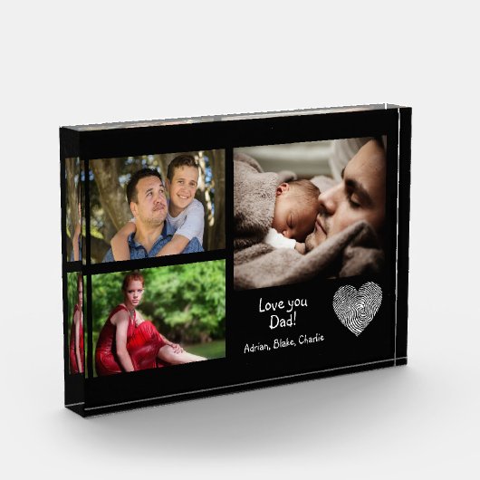 Moderne Liebe für benutzerdefinierte Fotolagen Vat Fotoblock (Links)