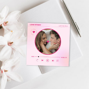 Moderne Liebe Für Immer Liebesfoto Valentinstag Feiertagskarte