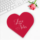 Moderne Liebe für Personalisierte Rose mit elegant Notizblock