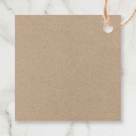 Moderne Liebe für Pinselschrift und dank Kraft Wed Geschenkanhänger (Rückseite)