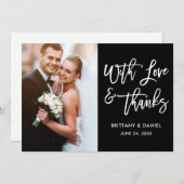 Moderne Liebe für Pinselskripte und Danke Wedding  (Vorne/Hinten)