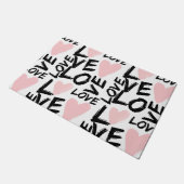 Moderne Liebe Fußmatte (Schrägansicht)