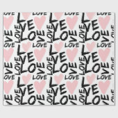 Moderne Liebe Geschenkpapier (Flach)