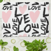 Moderne Liebe Geschirrtuch (Gefaltet)