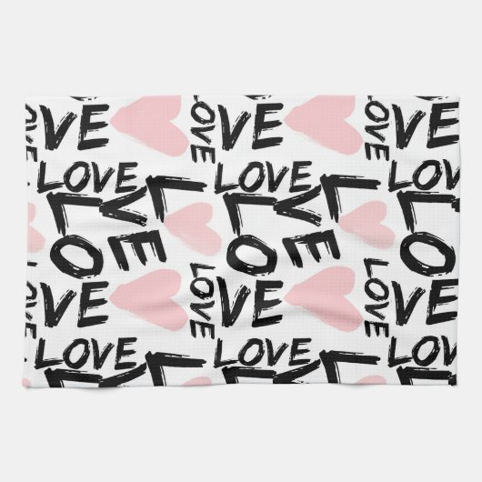 Moderne Liebe Geschirrtuch (Horizontal)