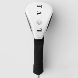 Moderne Liebe Golf Monogram Vatertag Golf Vater Headcover
