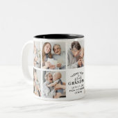 Moderne Liebe Großartiges Grandma/Granny/Nana 9-Fo Zweifarbige Tasse (Vorderseite Links)