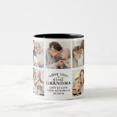 Moderne Liebe Großartiges Grandma/Granny/Nana 9-Fo Zweifarbige Tasse (Mittel)