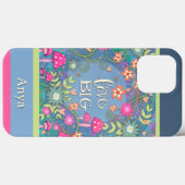 Moderne Liebe Große Pastelle Blütendrachenfliege Case-Mate iPhone Hülle (Rückseite (Horizontal))