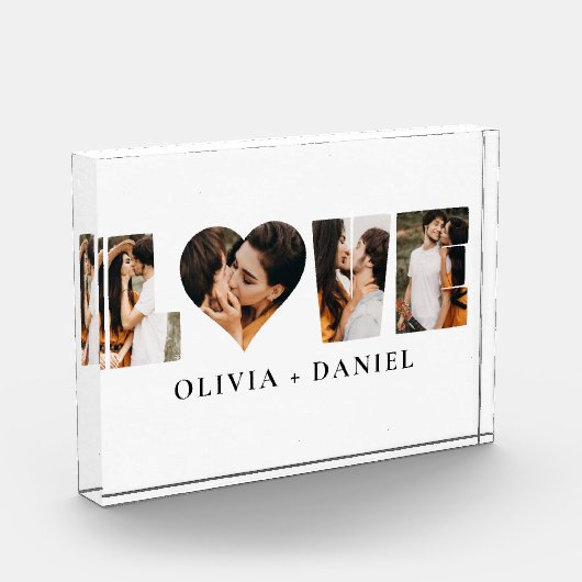 Moderne LIEBE Herz Foto Instagram Valentinstag (Links)