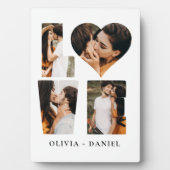 Moderne LIEBE Herz Foto Instagram Valentinstag Fotoplatte (Vorderseite)