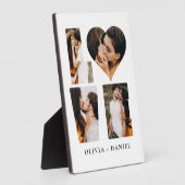 Moderne LIEBE Herz Foto Instagram Valentinstag Fotoplatte (Seite)